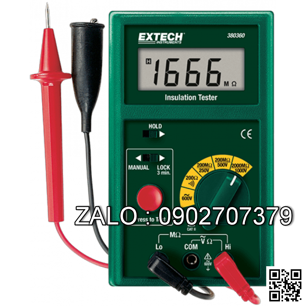 MÁY ĐO ĐIỆN TRỞ CÁCH ĐIỆN Extech 380360