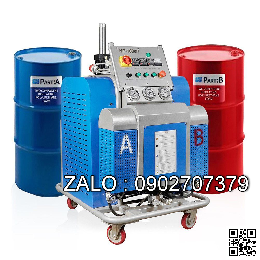 MÁY PHUN PU CÓ KHÍ PHUN RA