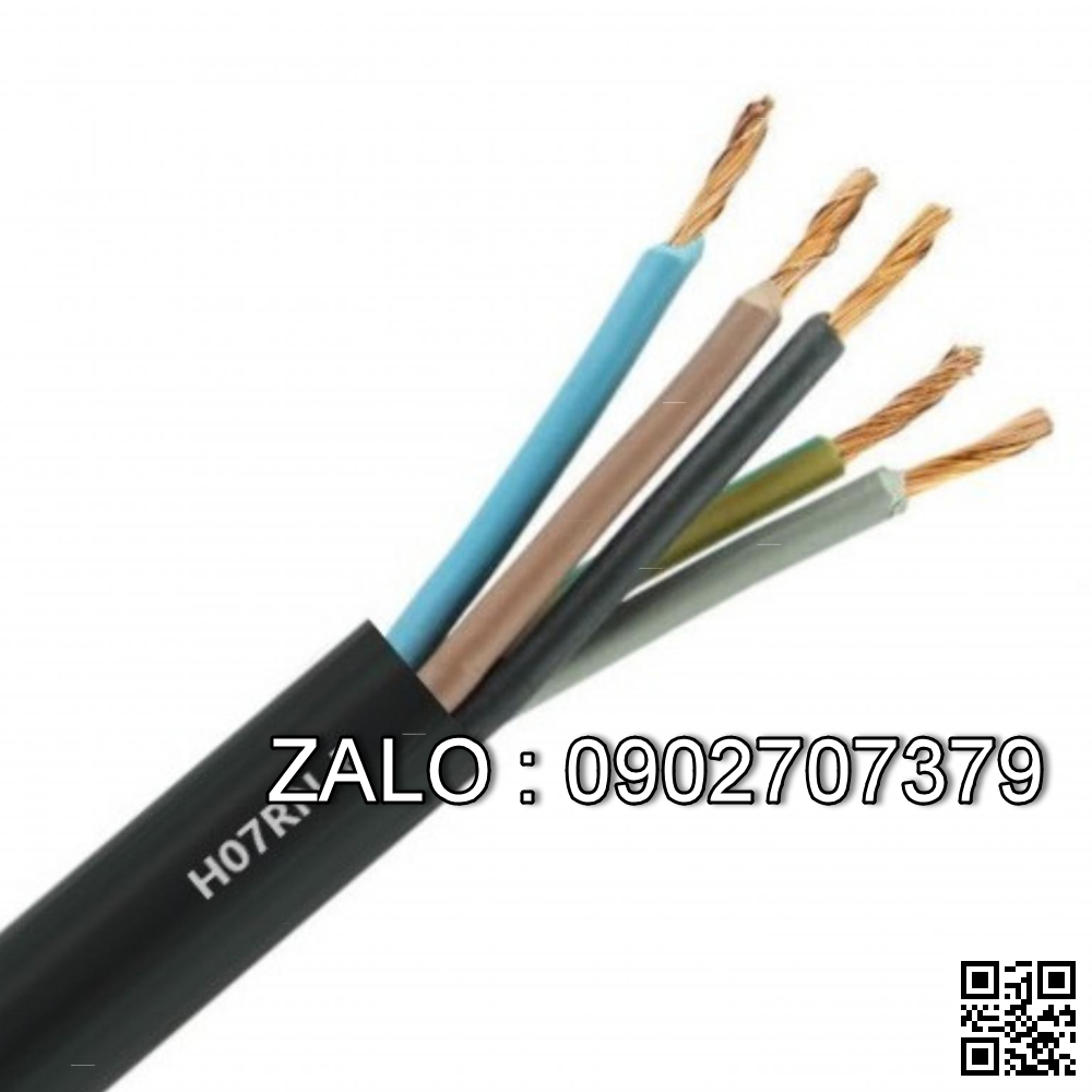 CÁP CAO SU 450/750V TRIFLEX H07RN-F 5X1.5MM2, BLACK LTC/ ITALY