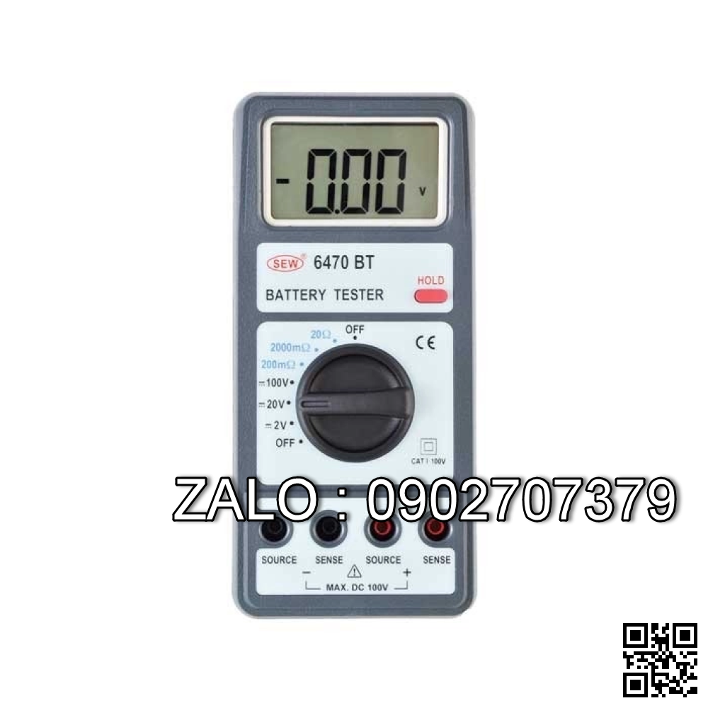 Thiết bị kiểm tra PIN SEW 6470 BT (0-100V, 0-20 Oh