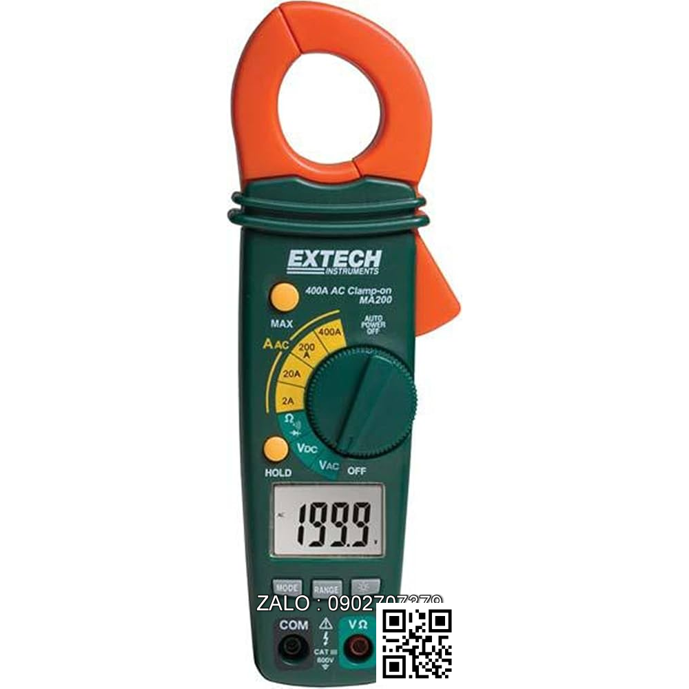 Ampe kìm đo dòng AC EXTECH MA200 (400A)