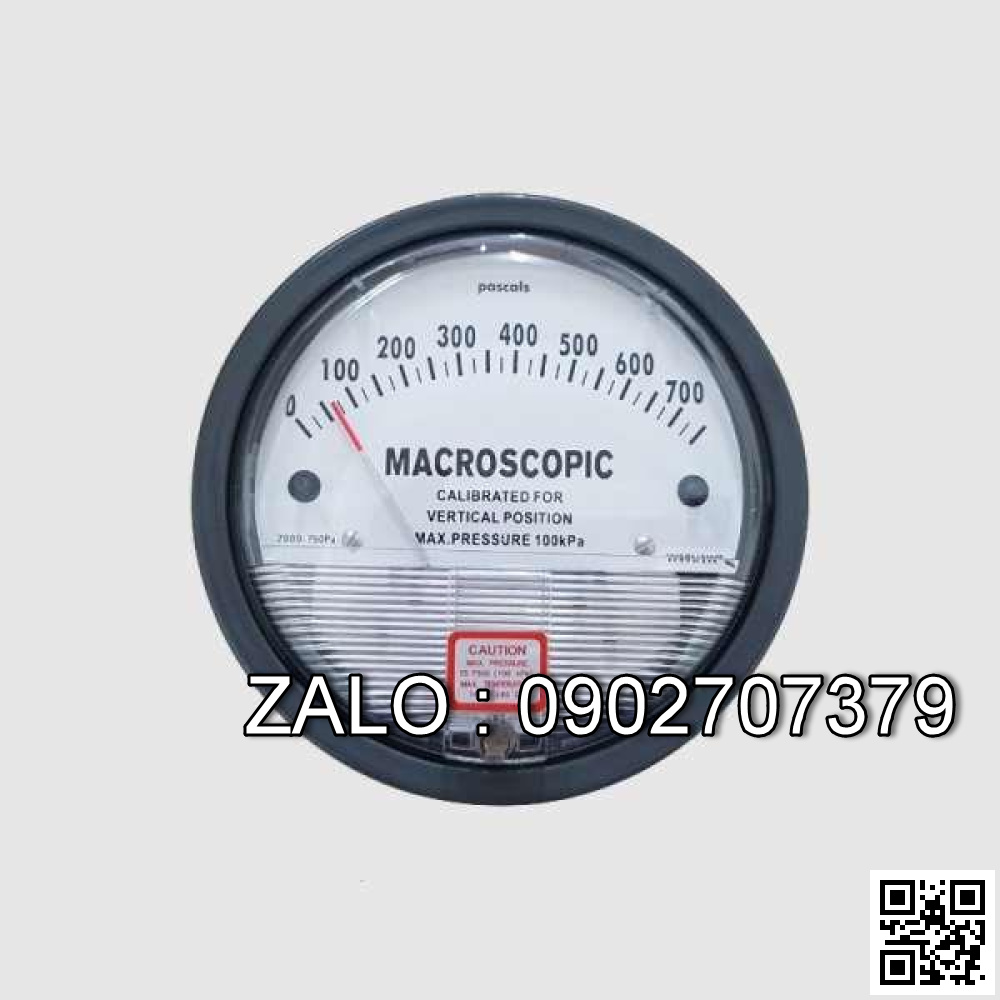 Đồng Hồ Chênh Áp 750 Kg, ( 75Mpa ), 750Bar