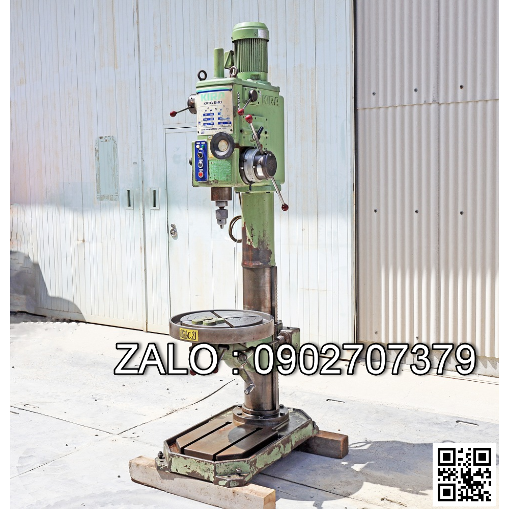 Máy khoan đứng 50mm tự động 50mm kèm ta rô M30 hiệu Kira KRTG-540