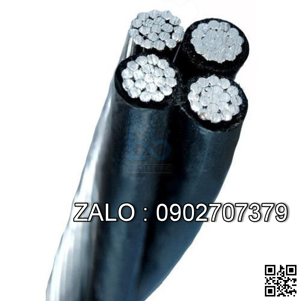 Cáp vặn xoắn hạ thế -TCVN/AS3560 (4 lõi, ruột nhôm, cách điện XLPE) LV-ABC-4x120 (4x19/2.84) -0,6/1kV (ruột nhôm)