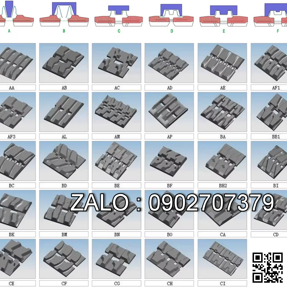 Xích cao su 150*72C