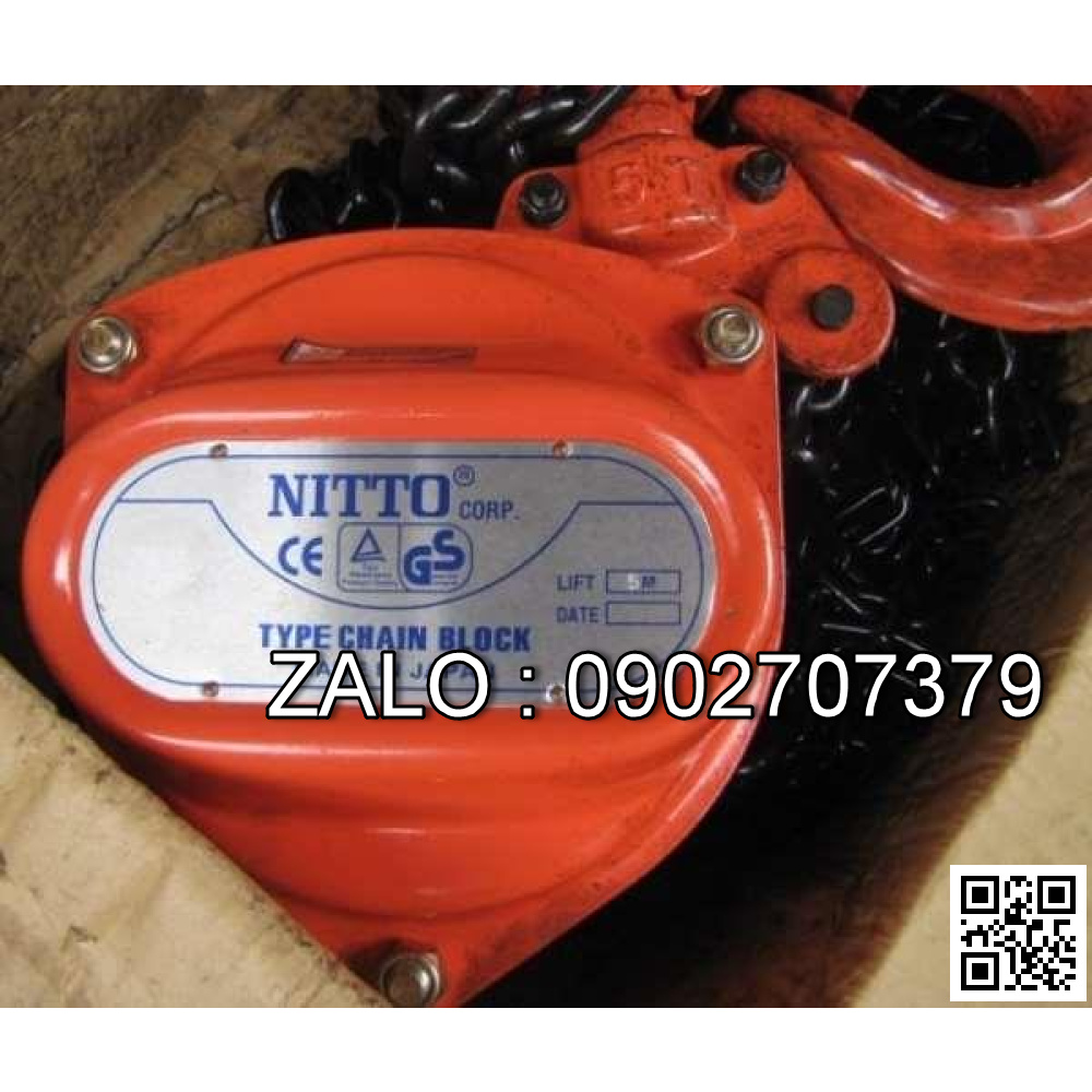 Palang Xích Kéo Tay NITTO 20 tấn 5m