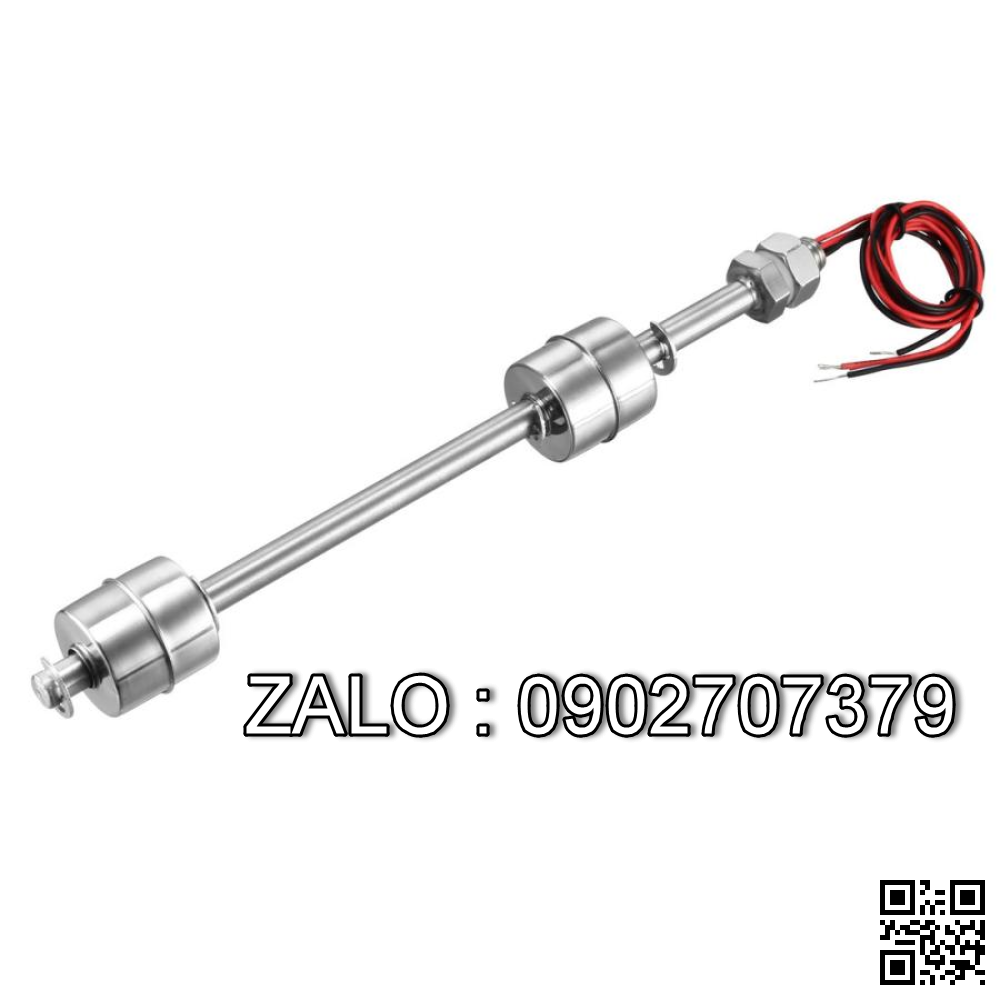 Phao điện tử đôi, model: a14121000ux0120, chiều dài 250mm, đường kính ren 10mm, chất liệu SUS304, công suất 10-50W, nhiệt độ hoạt động -10 đến +120 độ C, NSX: Unique Bargains (Phao điện tự bơm thu hồi nước CIP hệ RO NMCD)