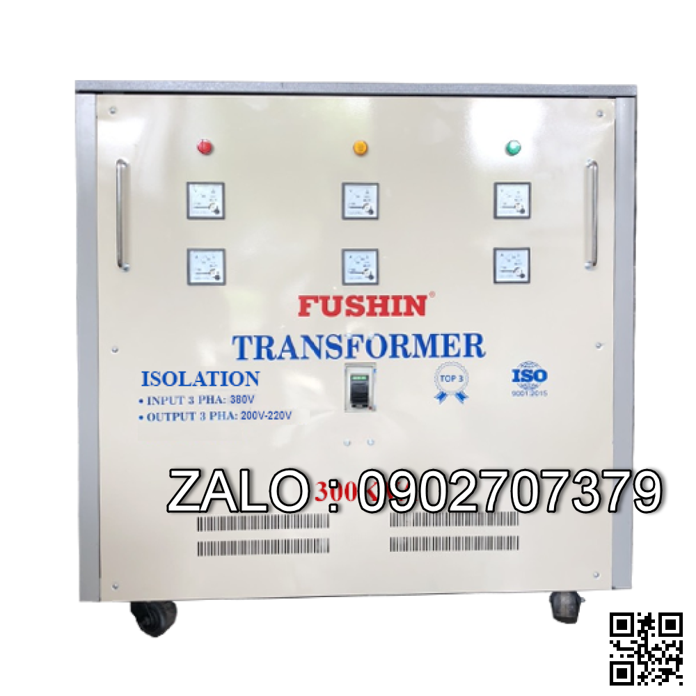 Biến áp cách ly 3P 380V/220V 300KVA - Dây Nhôm - Nhản hiệu : Fushin