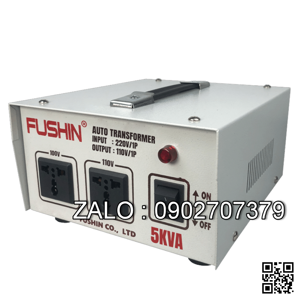 Biến ápt tự ngẫu 1P 220V/110V 5KVA-Thông Dụng - Nhản hiệu : Fushin