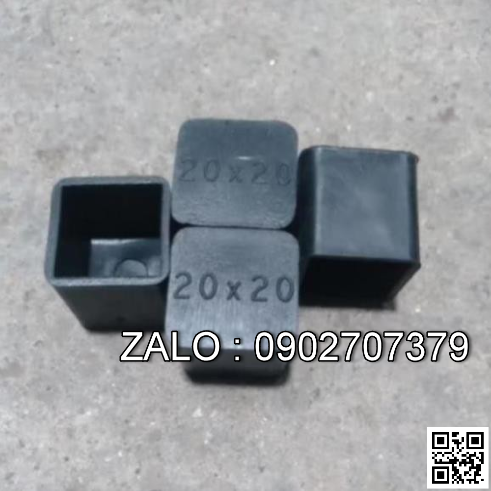 Nút cao su bọc chân ghế vuông 20x20mm