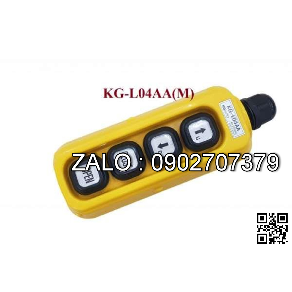 tay bấm điều khiển palang, tời điện loại 4 nút nhấn