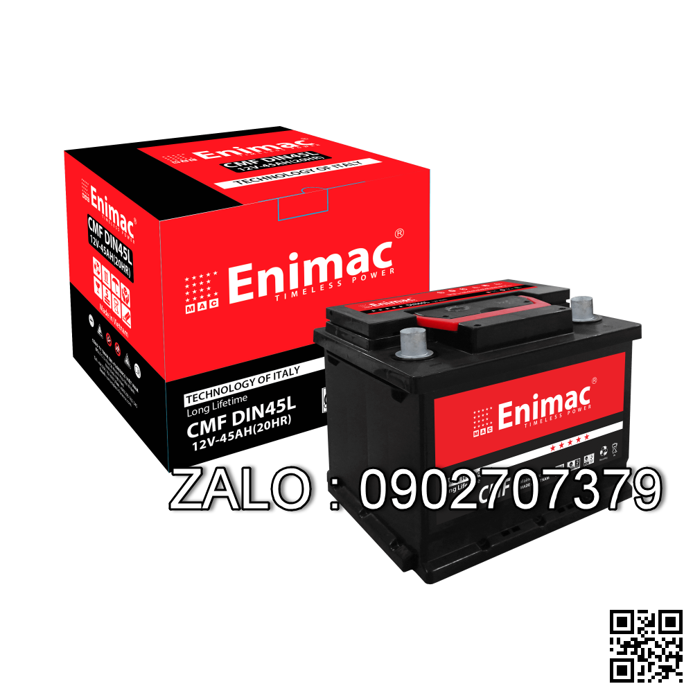 Bình ắc quy 12V-45AH Enimac CMF DIN45L