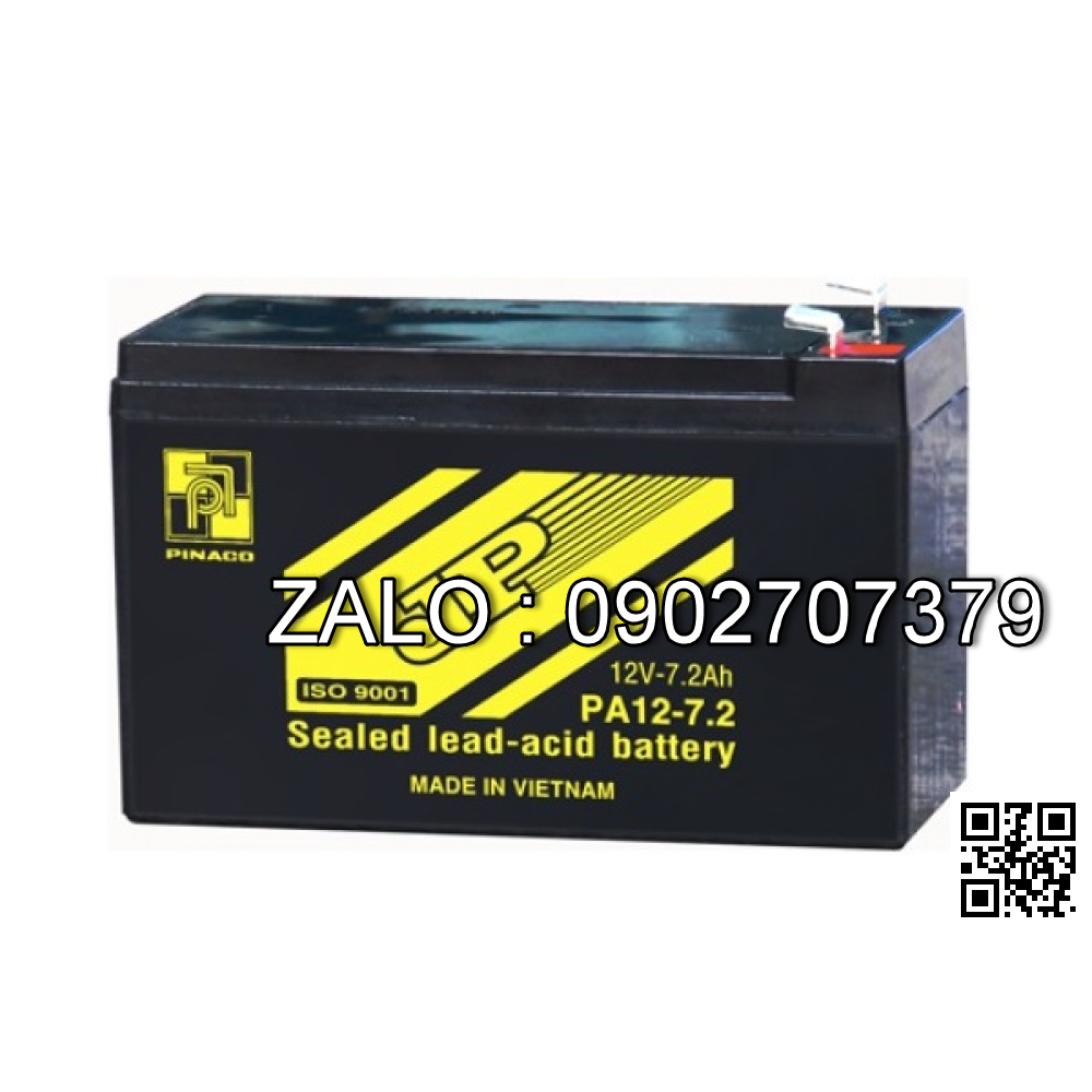 Bình ắc quy 12V-7.2Ah PINACO