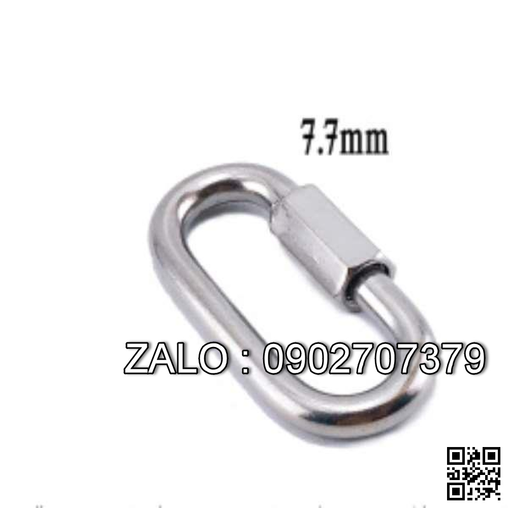 Móc nối xích inox 304 Khóa xích phi 7.7mm
