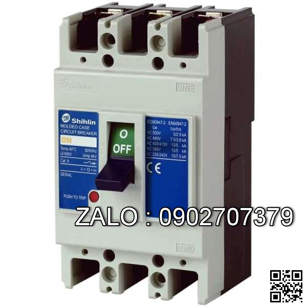 MCCB 3P BM250HN3P125A
