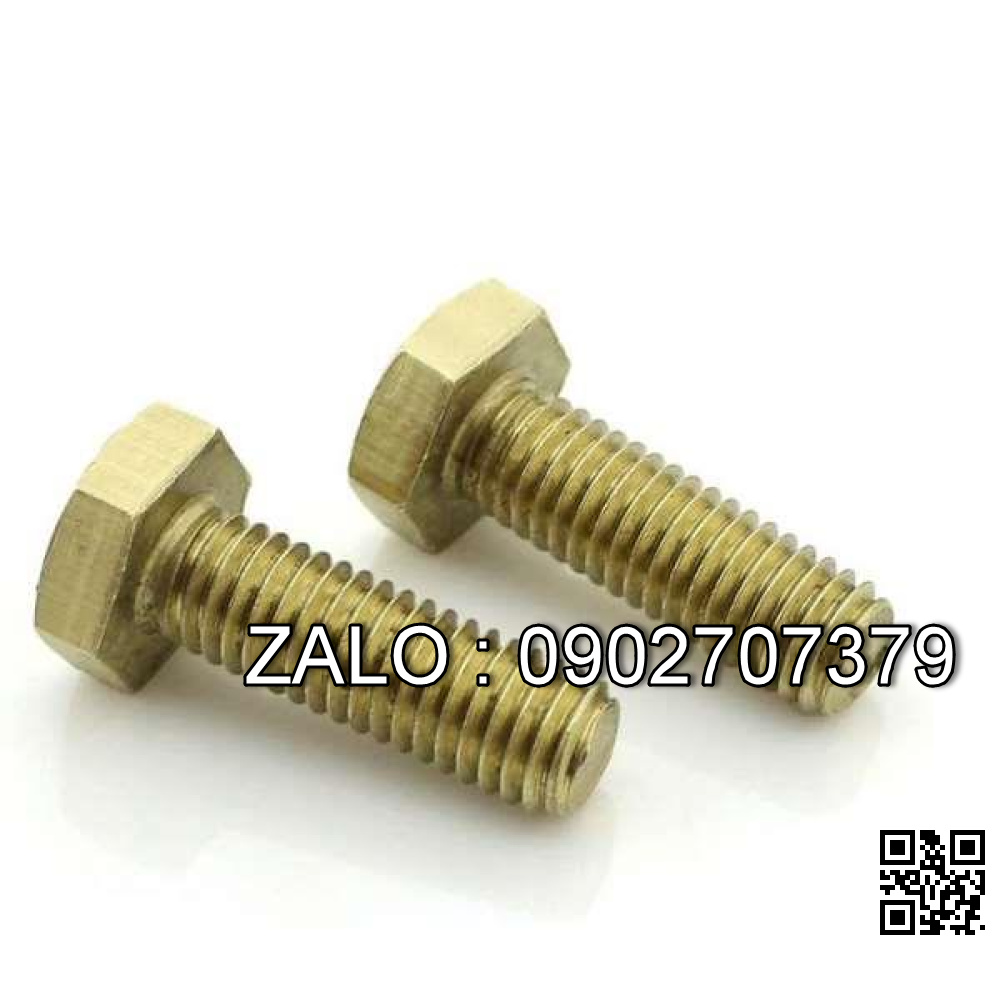 bulong đồng thau m10x50mm:đai ốc+long đền