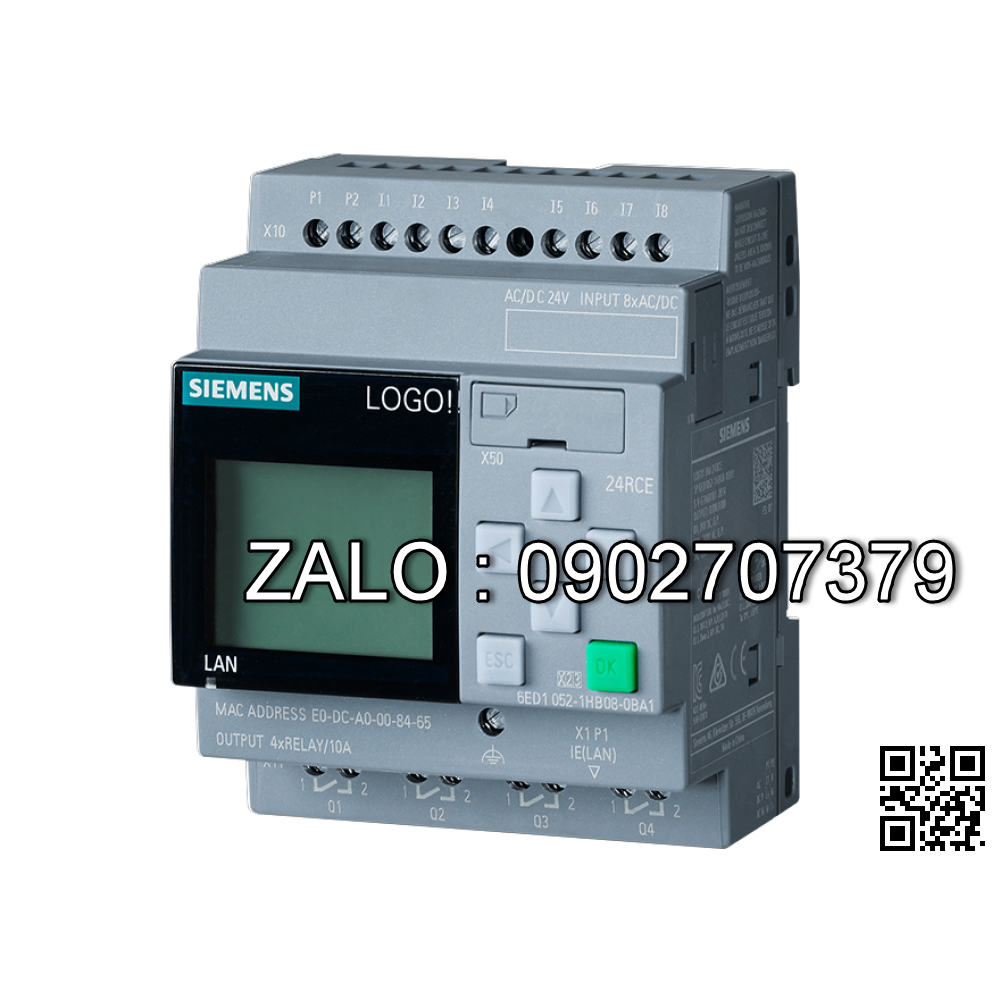 LOGO! 230RCE Module logic 24V 8DI-4DQ 6ED1052-1FB08-0BA1