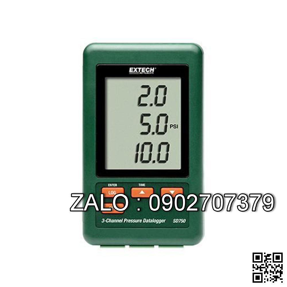 MÁY GHI DỮ LIỆU ÁP SUẤT 3 KÊNH EXTECH SD750
