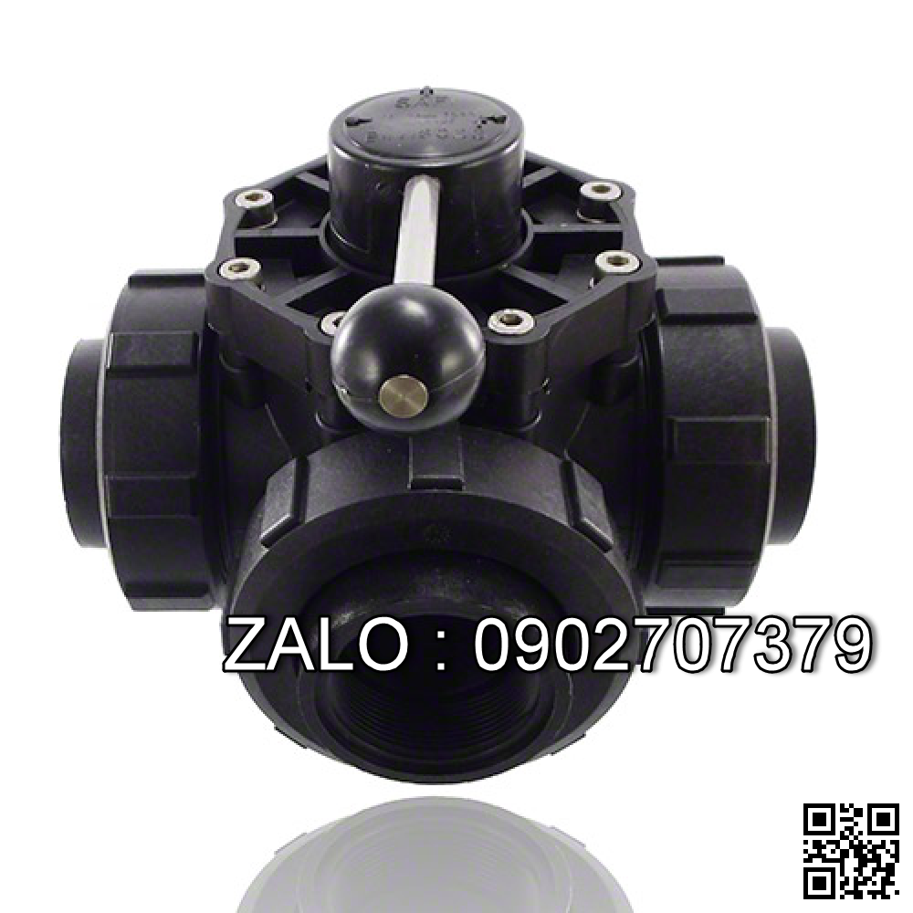 Van bi nhựa PVC lắp ren 4 ngã DN10