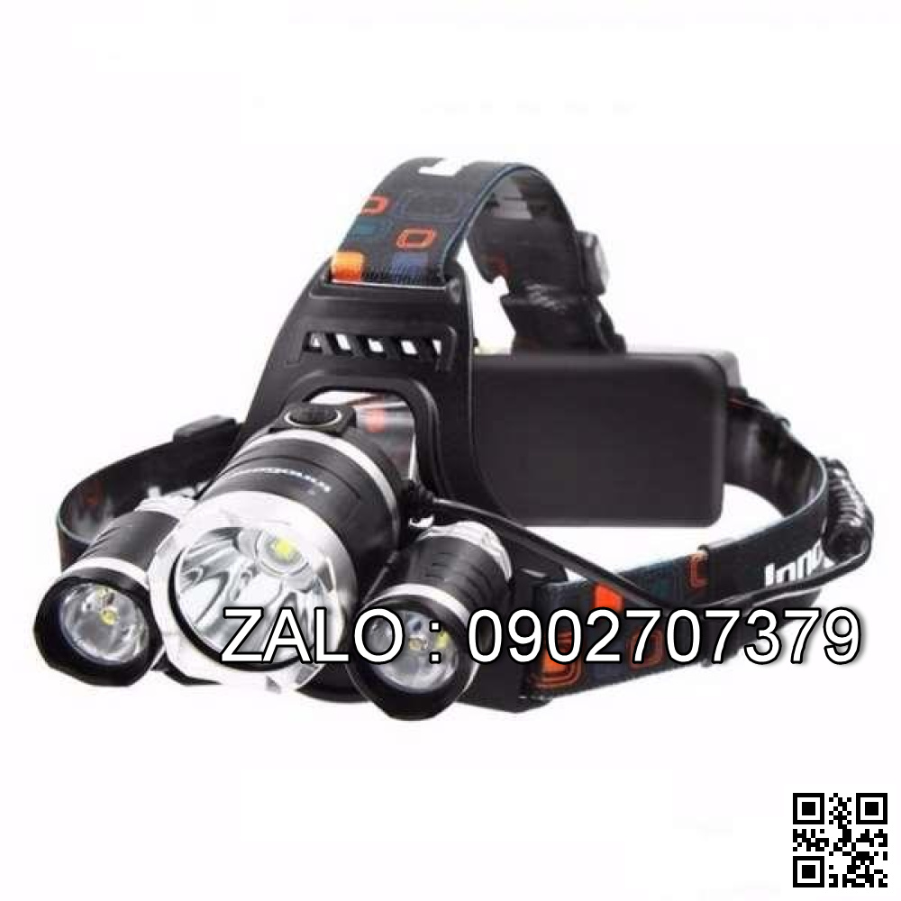 Đèn pin đội đầu 3 bóng trắng