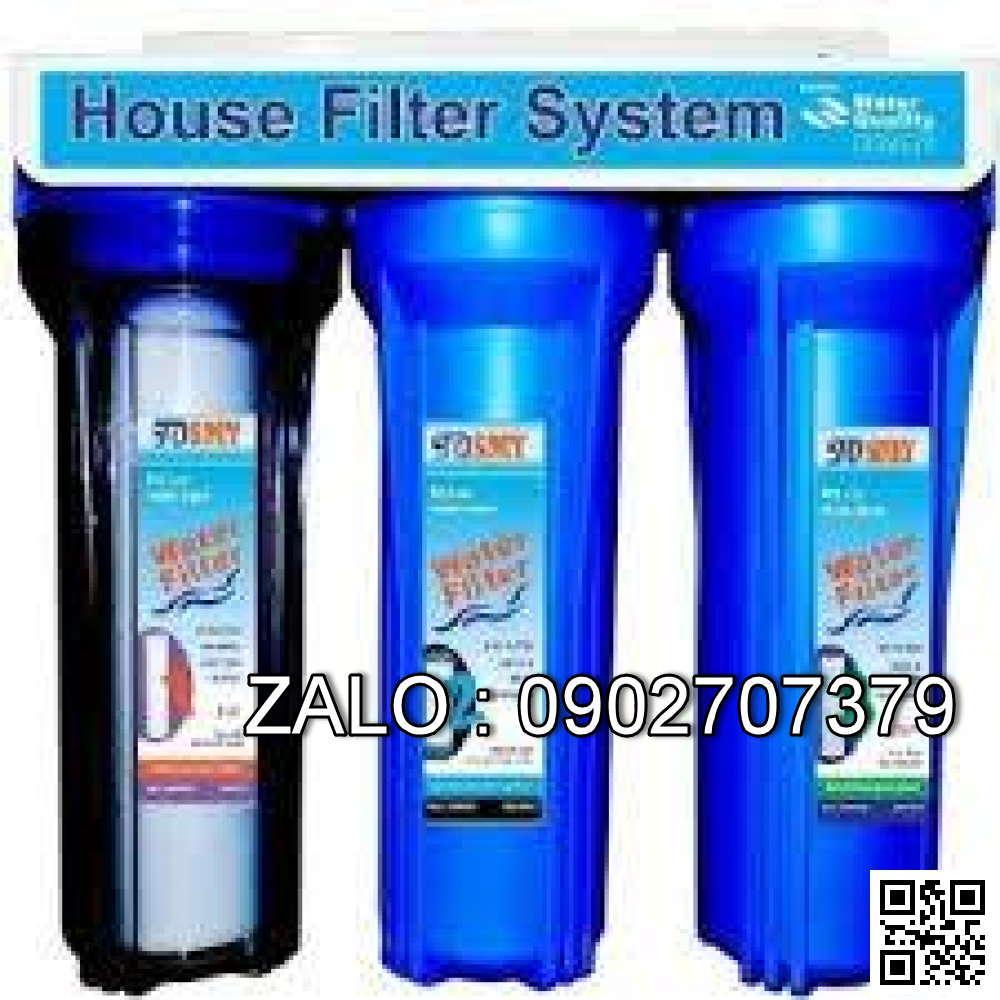 Cột lọc thô 3 cấp 10 inch có lõi