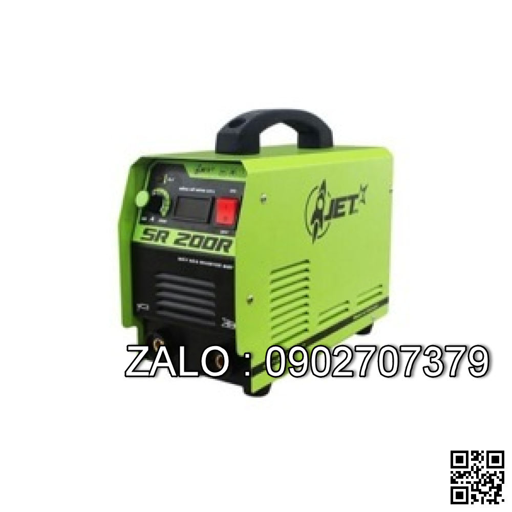 Máy hàn que JET Inverter 200 Ampe - 200 - SR200R Hồng Ký ( Phụ kiện gồm: Kìm hàn + 3 mét dây hàn và kẹp mass + 2 mét dây mass )( Có đồng hồ hiển thị, dây hàn bằng đồng )