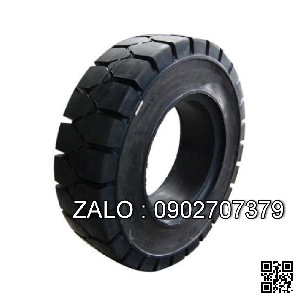 Lốp xe 250-15/7.50, 250-15 Solid plus (Vỏ đặc đen)