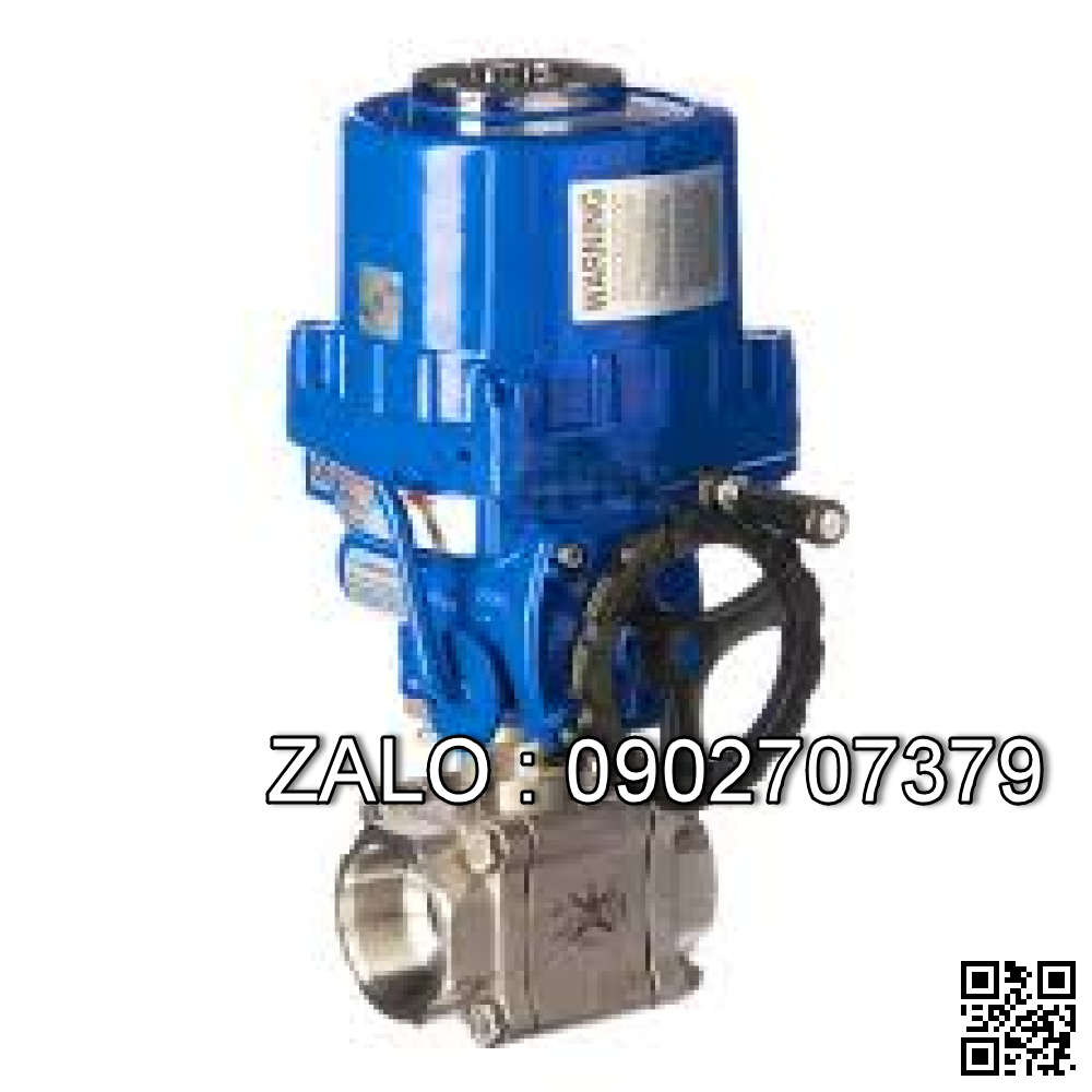 Van bi điện điều khiển Inox lắp ren 2 ngã DN100