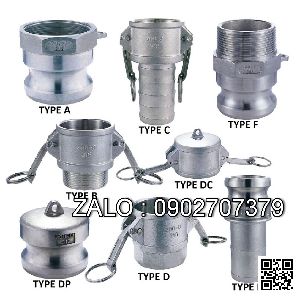 Khớp nối nhanh INOX đầu B 2-1/2
