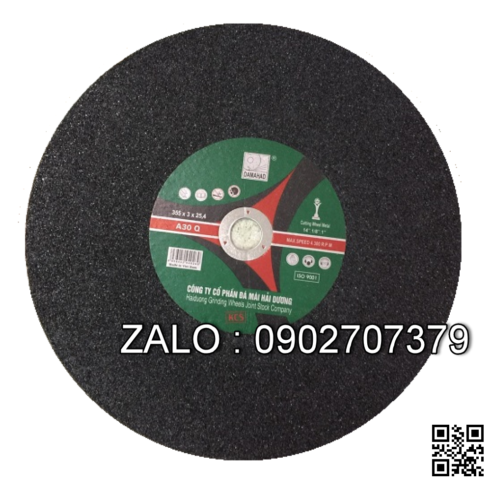 Đá cắt kim loại Hải Dương 100x1.5x16mm