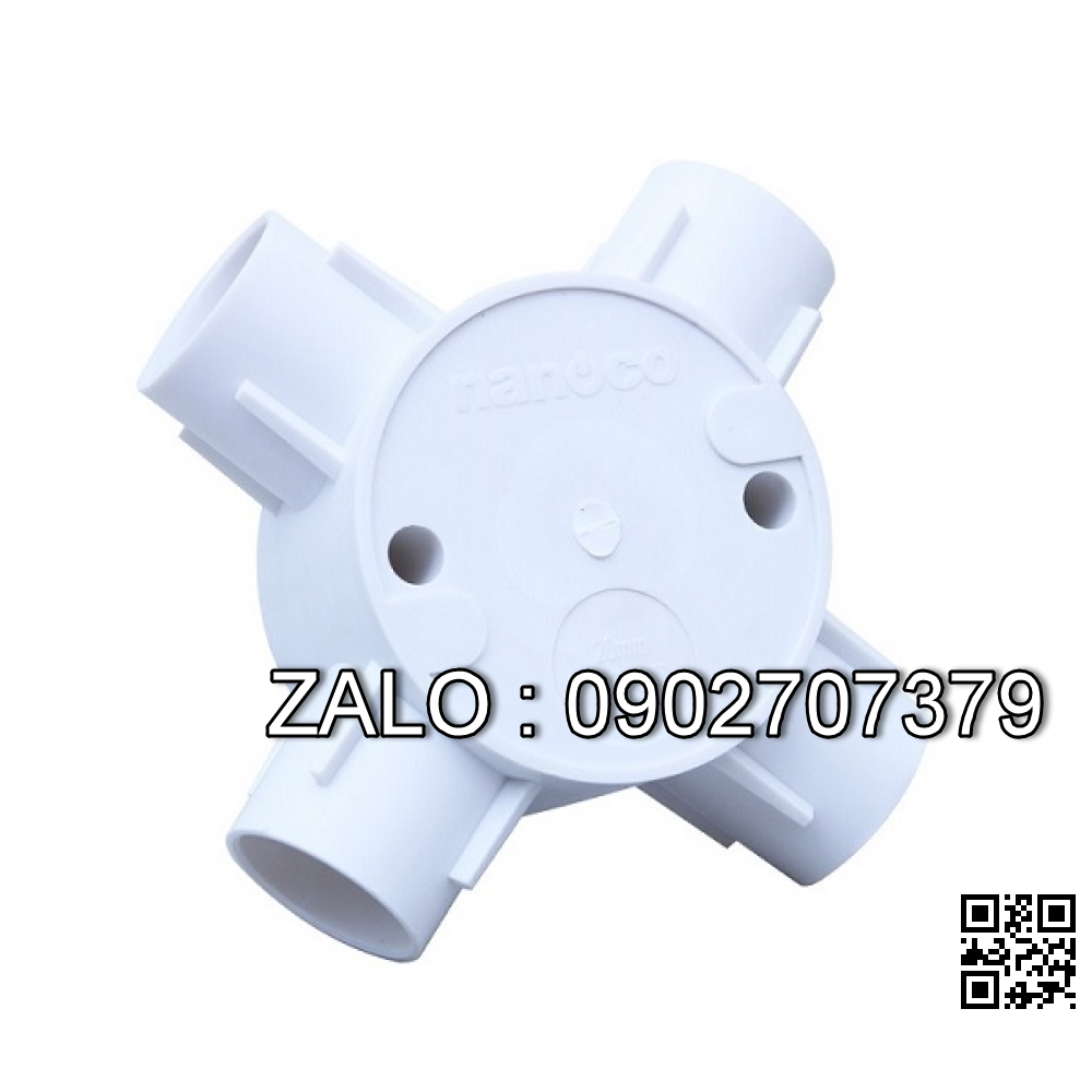 Hộp nối tròn 4 ngã Nanoco NPA68251