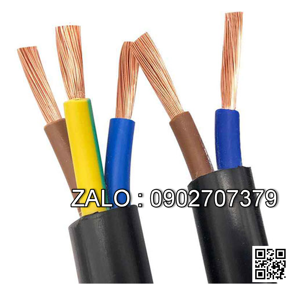 Day dien 3 pha 3*2.5mm2+1*1.5mm Detail : -Day dien 3 pha 300/500V, 3*2.5mm2+1*1.5mm2 (boc PVC)