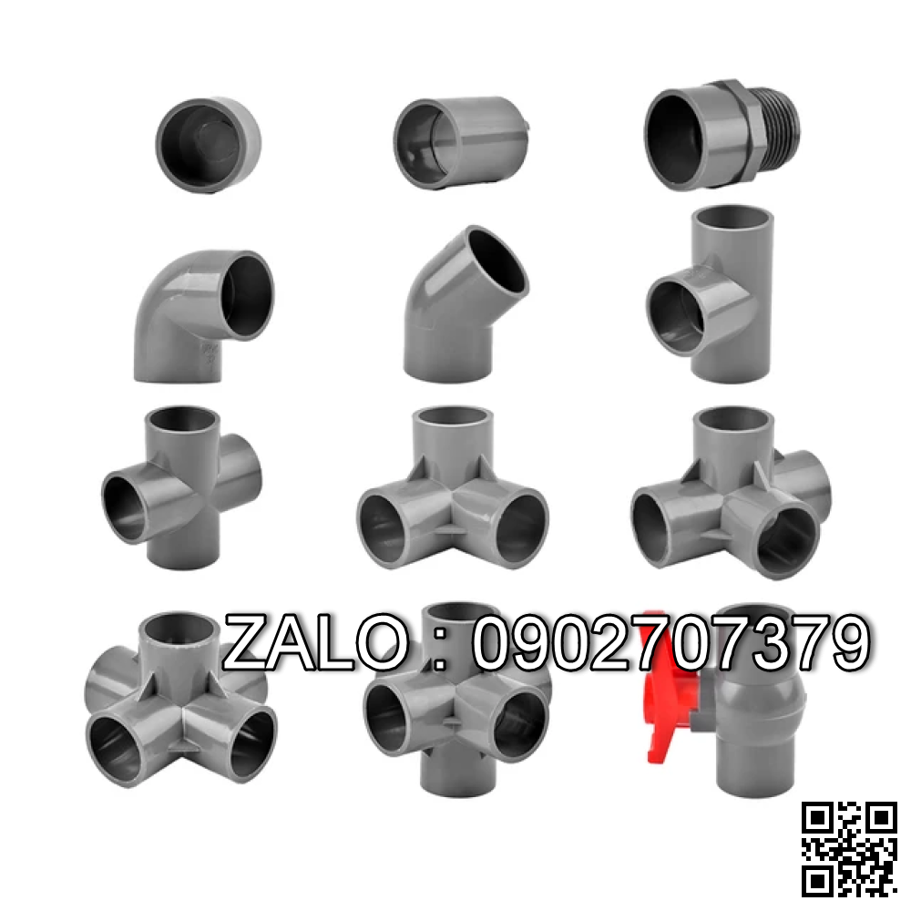 Van bi nhựa PVC 5 ngã DN100