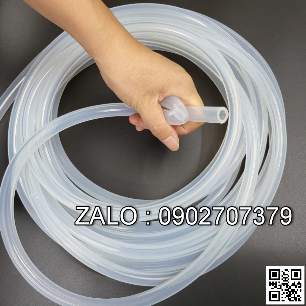 Ống silicon ống silicone trong suốt phi 8mm