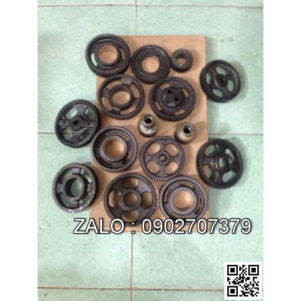 Bộ nhông đầu động cơ KOMATSU 4D105-3 , 4 CYL , CM3