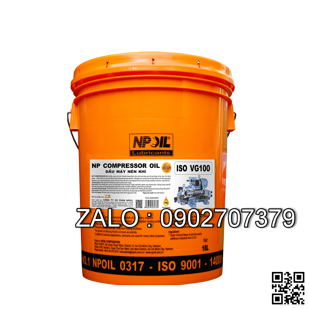 DẦU MÁY NÉN KHÍ PV COMPRESSOR VG 100