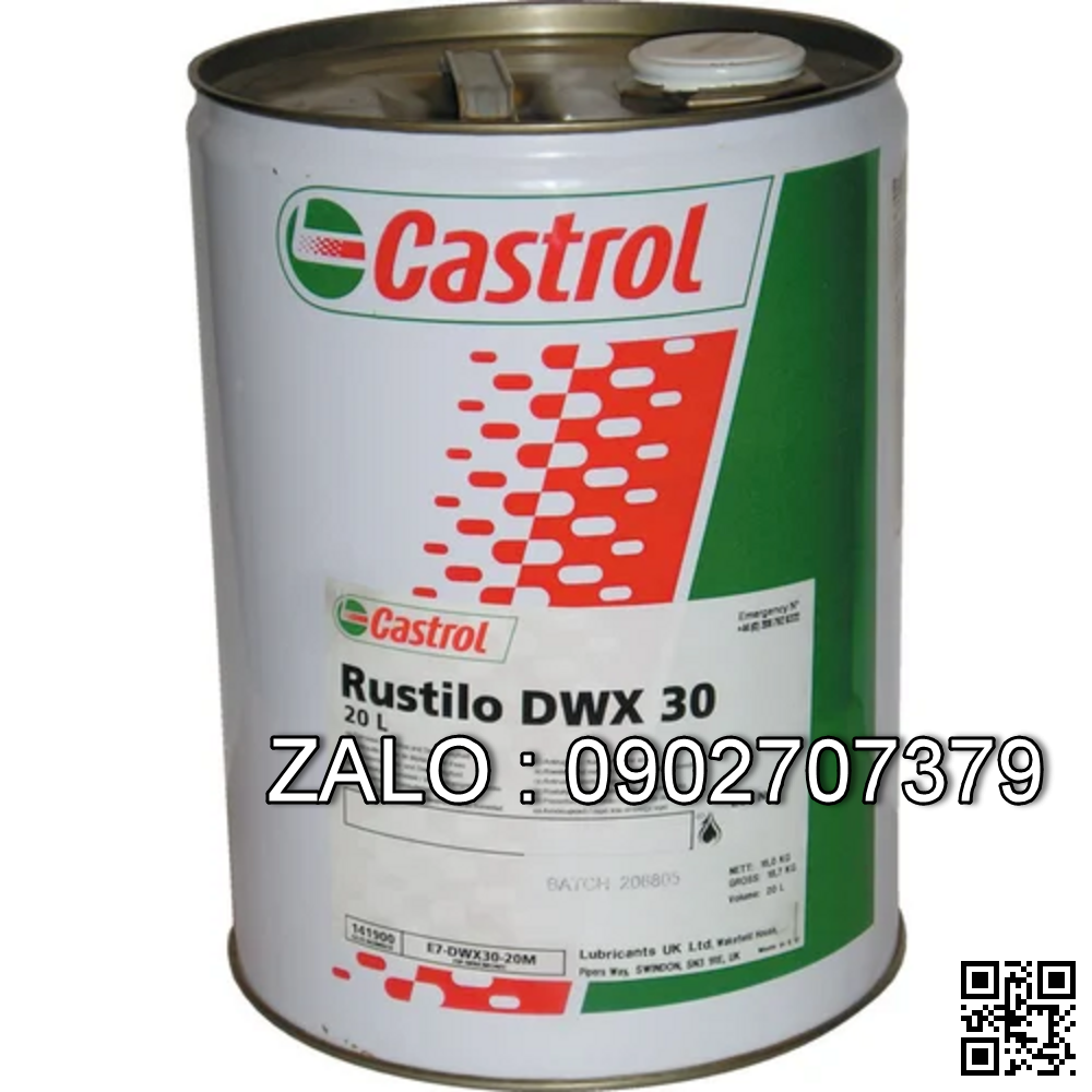 Dầu chống rỉ, bảo quản Castrol Rustilo DWX 30
