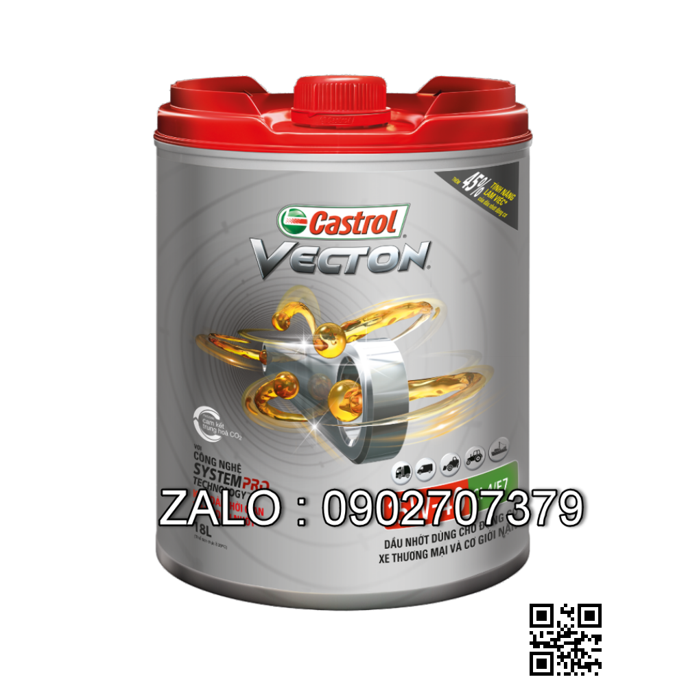 Dầu động cơ Castrol Vecton 15W40 CI-4