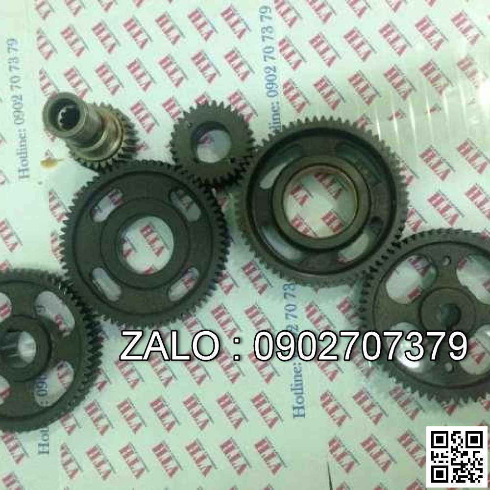 Bộ nhông đầu động cơ KOMATSU S6D125E , 6 CYL , CM3