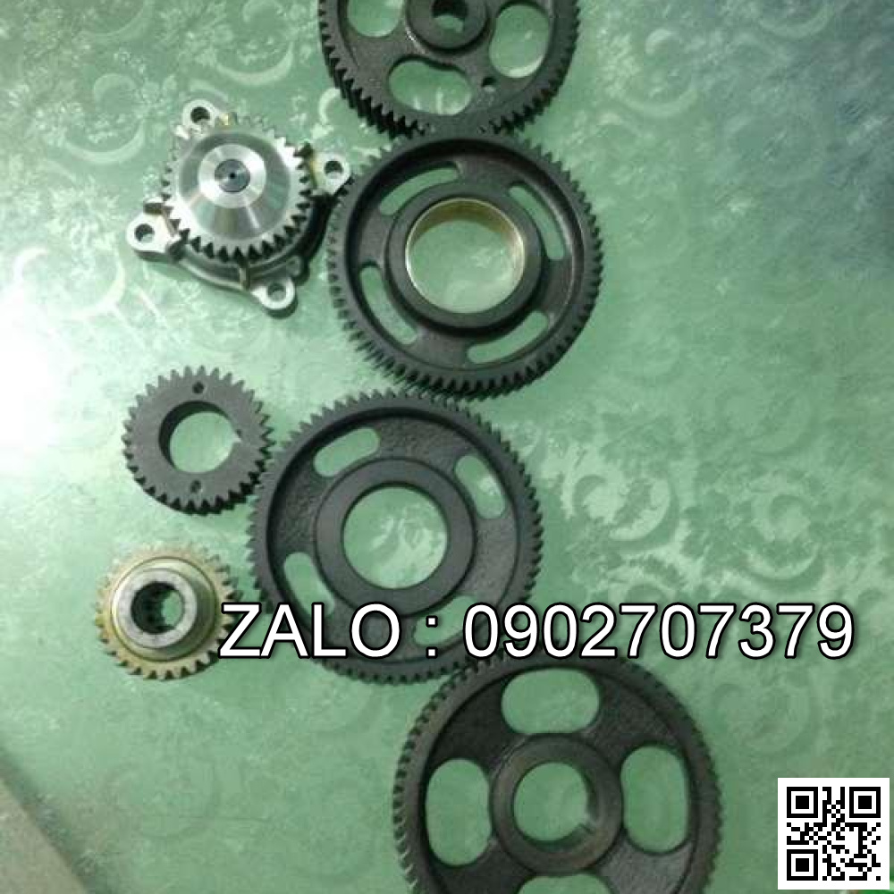 Bộ nhông đầu động cơ KOMATSU SA6D125-1 , 6 CYL , CM3