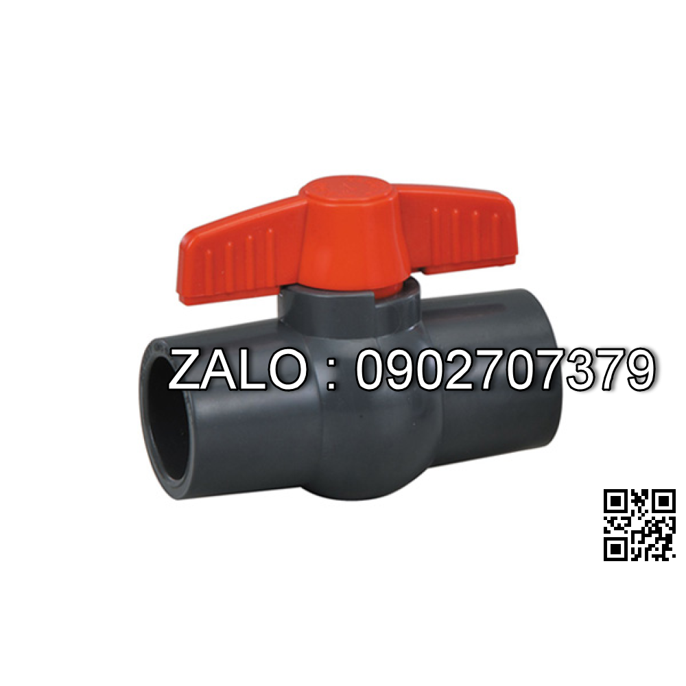 Van khóa nước nhựa tay vặn nước nhựa màu đỏ 200 Bình Minh