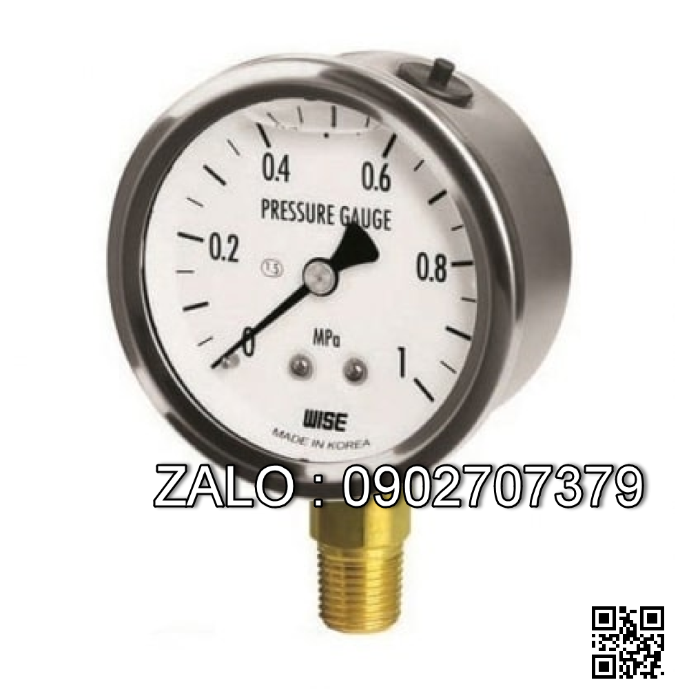 Đồng Hồ Áp Suất, Áp Lực 1.6 kg Hiệu Gb - Đồng Hồ Gb ( Pháp ) 1.6 kg