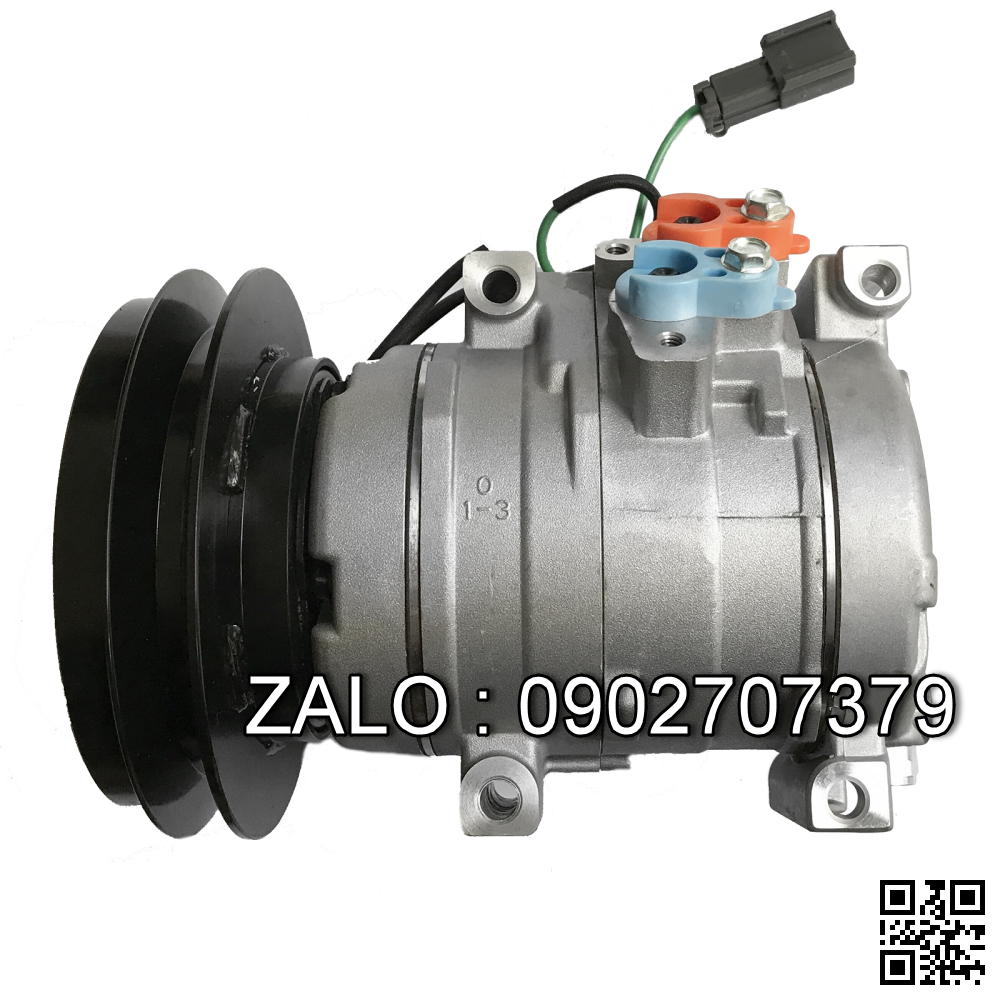 Lốc điều hòa ( Lốc máy lạnh ) Máy Xúc DENSO 10S15C