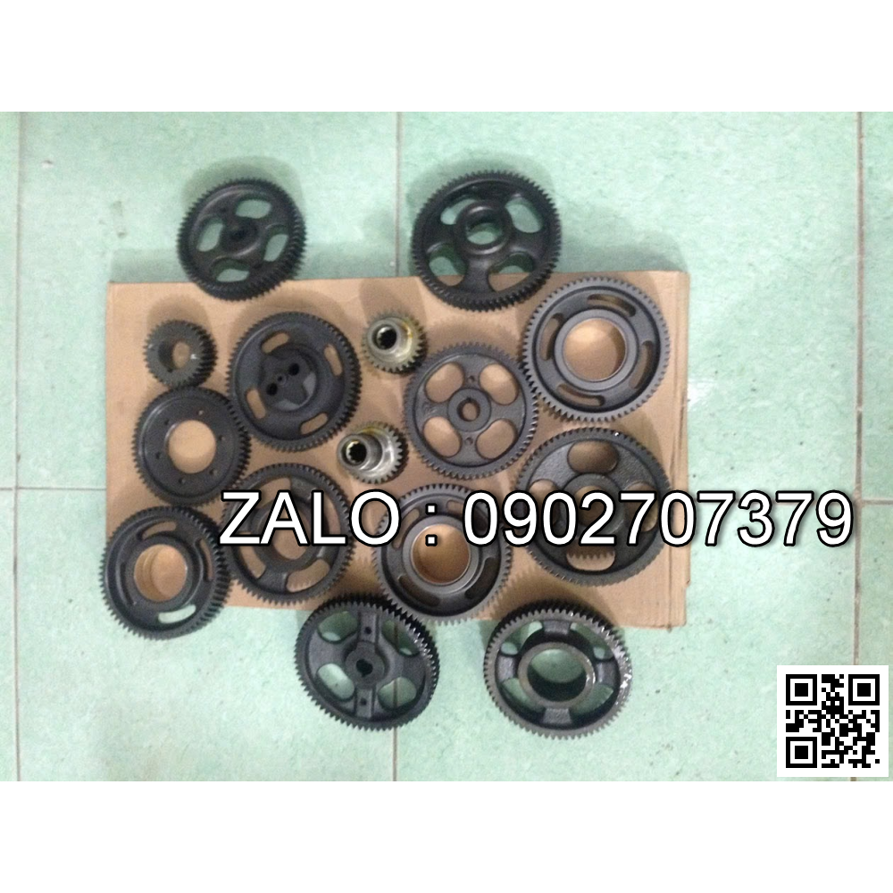 Bộ nhông đầu động cơ VOLVO TAD571 VE , 6 CYL , CM3