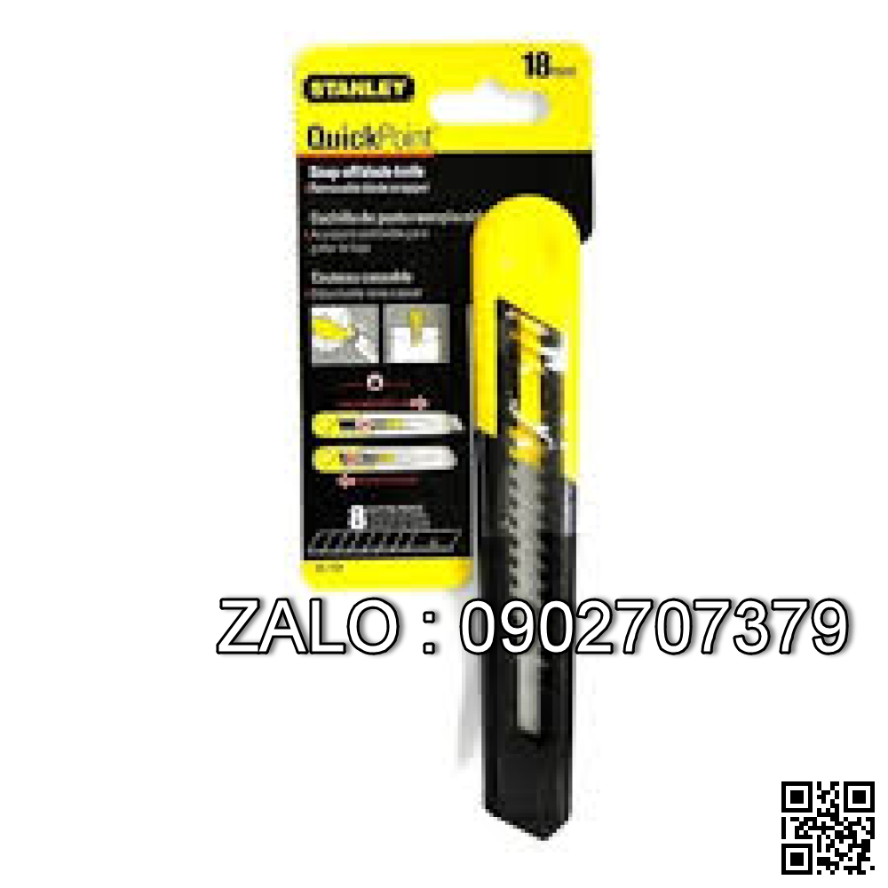 Dao rọc giấy cán thép không gỉ Stanley 18mm
 10-151