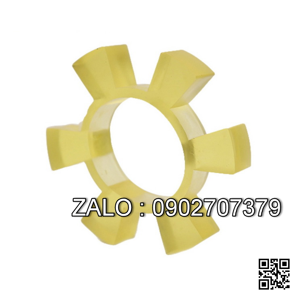Giam chan 6 canh nhua PU,phi 93/52/42*18