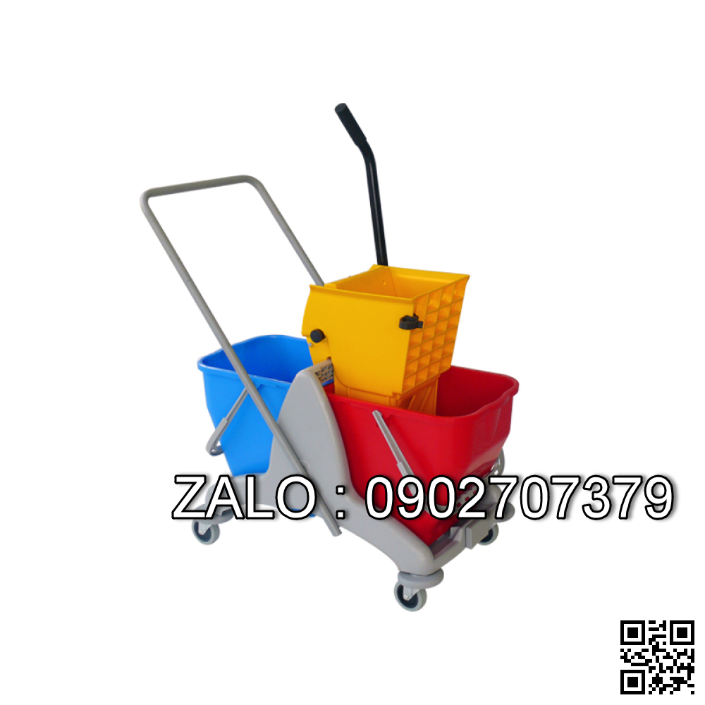 Xe đẩy làm vệ sinh 2 xô DB H50