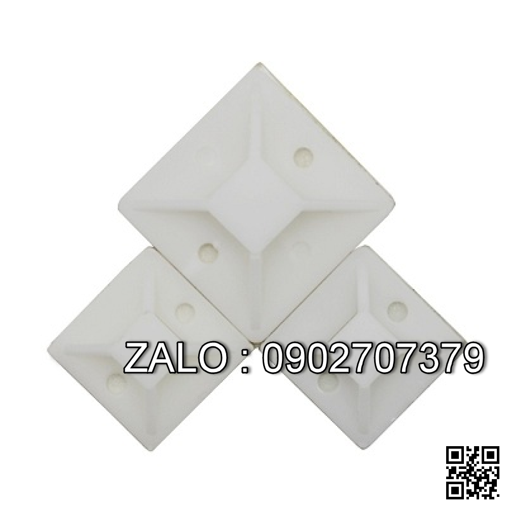 Đế dán dây rút 20x20mm ( Bịch 50 miếng )