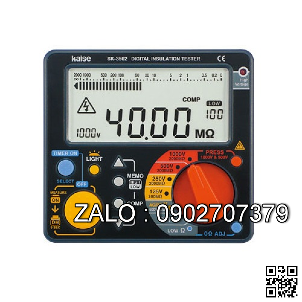 Đồng hồ đo điện trở cách điện SK-3502