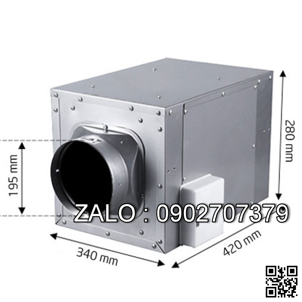 Quạt hút mùi nối ống dạng hộp Nanyoo DPT20-54B